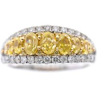 Gelber SI2 Brillant-Goldring (CIRARI)