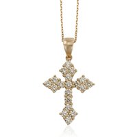Gelber SI2 Brillant-Goldhalskette (CIRARI)