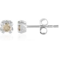 SI2 Schokoladen-Brillant-Platinohrringe