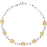 Gelber SI2 Brillant-Goldarmband (CIRARI)
