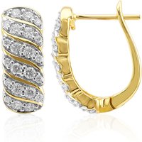 VVS1 (G) Brillant-Goldohrringe (Annette)
