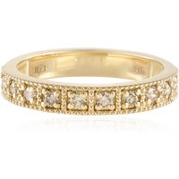 SI2 Schokoladen-Brillant-Goldring