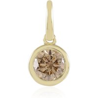I2 Champagner-Brillant-Goldanhänger