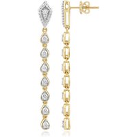 SI1 (G) Brillant-Goldohrringe (Annette)