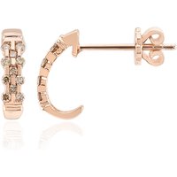 SI1 Argyle-Rose de France-Brillant-Goldohrringe (Annette)