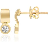 VVS1 (G) Brillant-Goldohrringe (Annette)