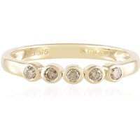 I2 Schokoladen-Brillant-Goldring (SUHANA)