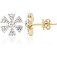 SI1 (G) Brillant-Goldohrringe (Annette)