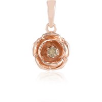 I2 Champagner-Brillant-Silberanhänger