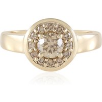 I2 Schokoladen-Brillant-Goldring (SUHANA)