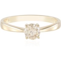 I2 Schokoladen-Brillant-Goldring (SUHANA)