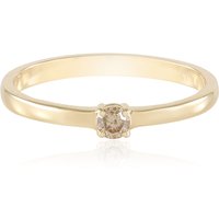 I2 Schokoladen-Brillant-Goldring (SUHANA)