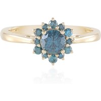 Blauer I2 Brillant-Goldring (SUHANA)