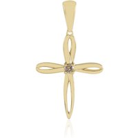 I3 Champagner-Brillant-Silberanhänger