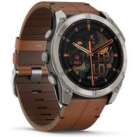 Garmin fenix® 8 AMOLED Saphir mit Lederarmband Ref. 010-02905-40 - Multisport GPS Smartwatch