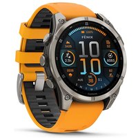 Garmin fenix® 8 Solar Saphir mit Silikonarmband Ref. 010-02904-11 - Multisport GPS Smartwatch