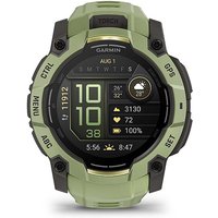Garmin Instinct 3 AMOLED Kieselgrau/Farngrün mit Silikonarmband Ref. 010-03020-02 - Outdoor GPS Smartwatch
