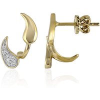 SI1 (G) Brillant-Goldohrringe (Annette)