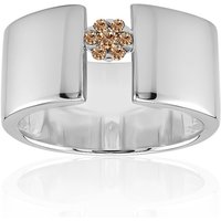 SI1 Argyle-Rose de France-Brillant-Silberring (Annette)