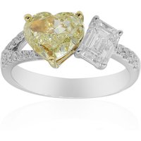 Gelber SI2 Brillant-Goldring (CIRARI)