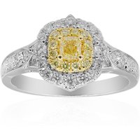 Gelber SI2 Brillant-Goldring (CIRARI)