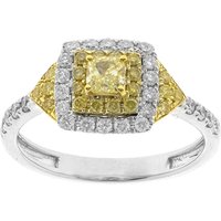 Gelber SI2 Brillant-Goldring (CIRARI)