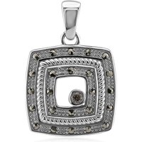 SI1 Argyle-Rose de France-Brillant-Silberanhänger (Annette classic)