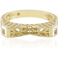 I2 Champagner-Brillant-Goldring (Ornaments by de Melo)