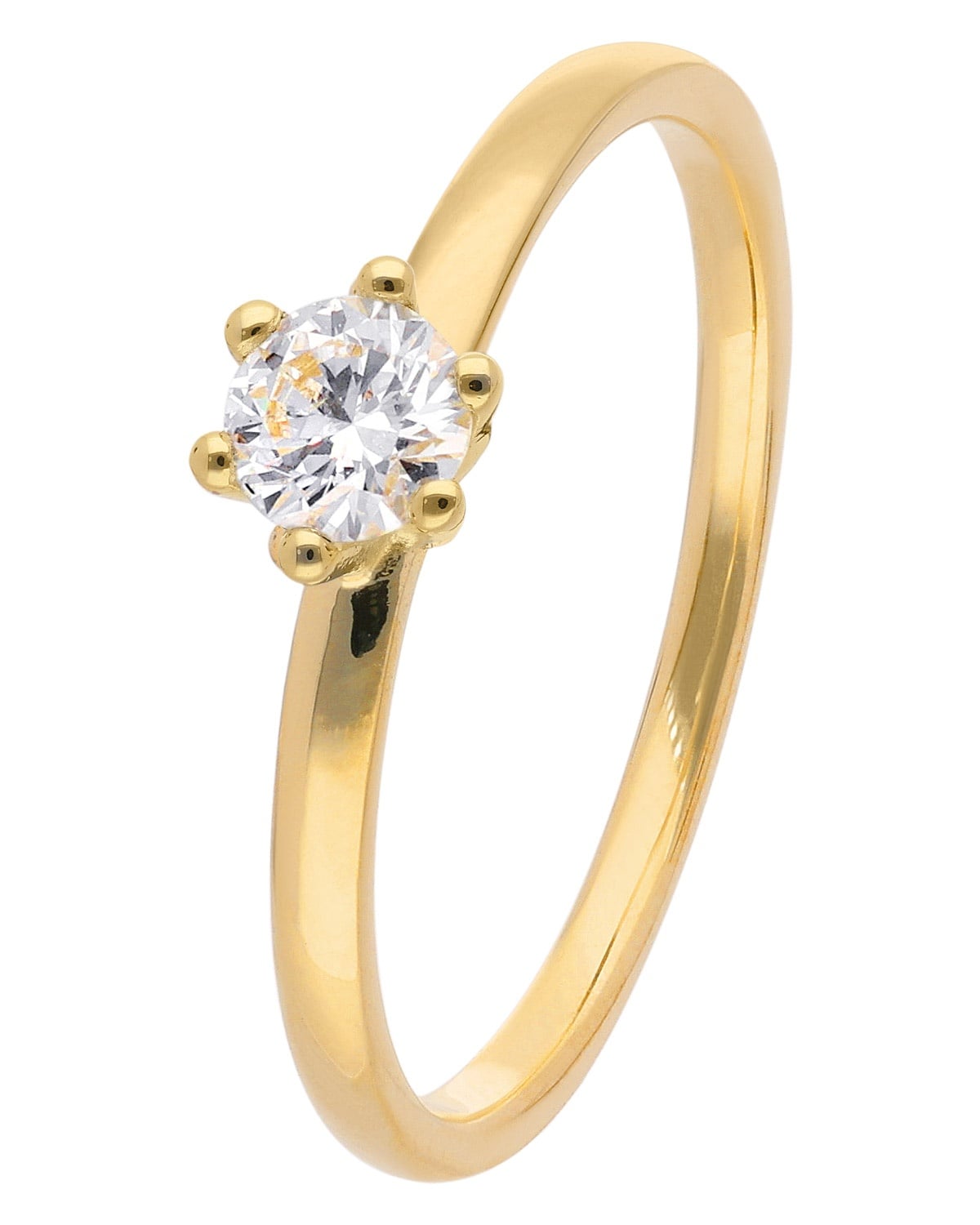 trendor 15895 Damen Diamantring Gold 585/14K Brillant 0,25 ct