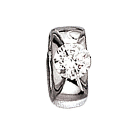 Anhänger 585 Gold Weißgold 1 Diamant Brillant 0 25ct. Solitär Diamantanhänger