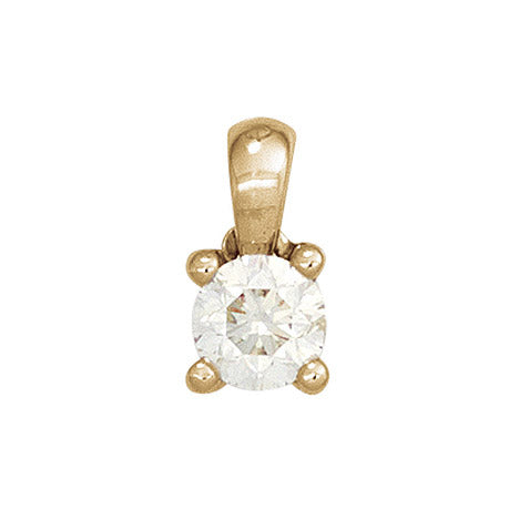 Anhänger 585 Gold Gelbgold 1 Diamant Brillant 0 10ct. Solitär Diamantanhänger