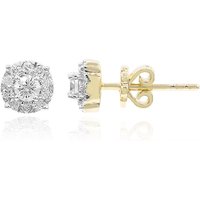 SI1 (G) Brillant-Goldohrringe (Annette)
