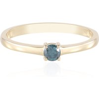 Blauer I2 Brillant-Goldring (SUHANA)
