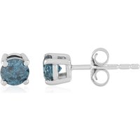 Blauer I2 Brillant-Goldohrringe (SUHANA)