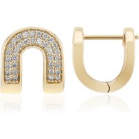 SI1 (G) Brillant-Goldohrringe (Annette)