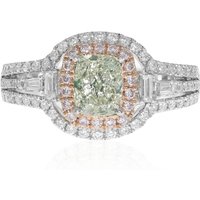 Grüner SI2 Brillant-Goldring (CIRARI)