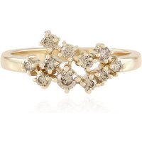 I2 Schokoladen-Brillant-Goldring (SUHANA)
