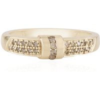 I2 Schokoladen-Brillant-Goldring (SUHANA)
