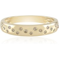 I2 Schokoladen-Brillant-Goldring (SUHANA)