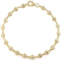 I2 Schokoladen-Brillant-Silberarmband
