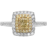 Gelber SI2 Brillant-Goldring (CIRARI)