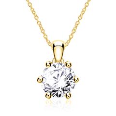 14-karätiger Goldkette mit Brillant Unkategorisiert online kaufen