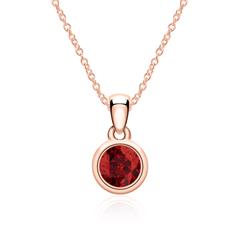 14 Karat Roségold Halskette mit Granat Unkategorisiert online kaufen