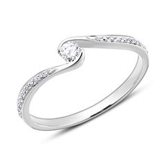 14K Weißgold Verlobungsring mit Brillanten Unkategorisiert online kaufen