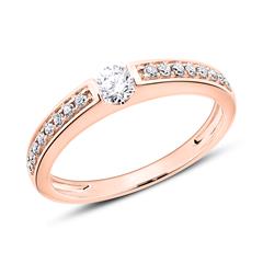 18K Roségold Verlobungsring mit Diamanten Unkategorisiert online kaufen