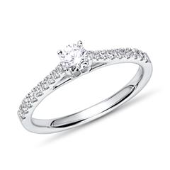 18K Weißgold Verlobungsring mit Diamanten, ca. 0,30 ct. Unkategorisiert online kaufen