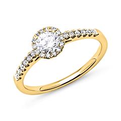 585er Gold Halo Ring mit Diamanten Unkategorisiert online kaufen