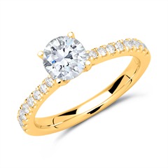 585er Gold Ring mit Brillanten Unkategorisiert online kaufen