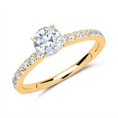 585er Gold Ring mit Brillanten Unkategorisiert online kaufen