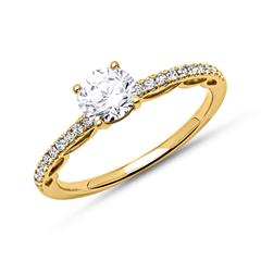 585er Gold Ring mit Diamantbesatz Unkategorisiert Produktbild